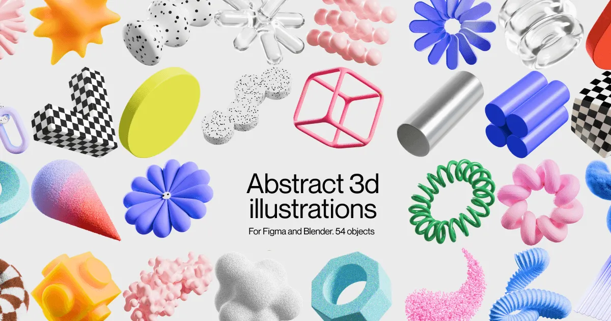 Abstract 3D Illustrations vol.2