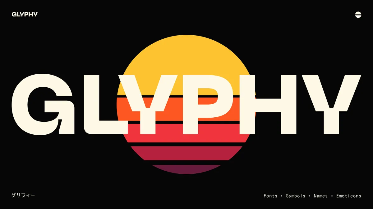 Glyphy → Copy & paste fancy fonts + cool symbols ☞✺✐™