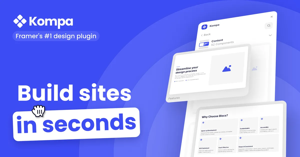 Framer UI Kit and Design System — Kompa