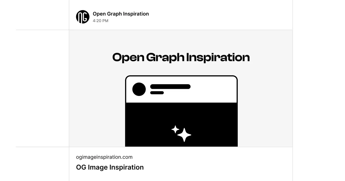 Open Graph Image Inspiration