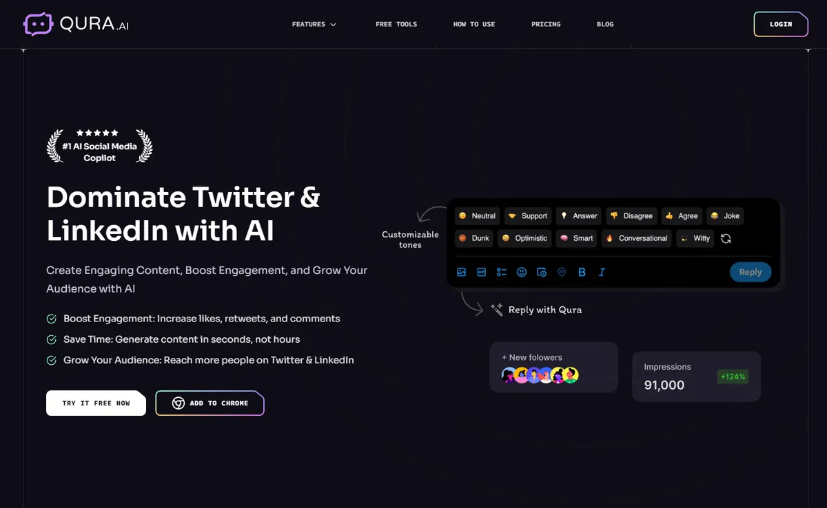 Qura AI - Boost Your Social Media Growth